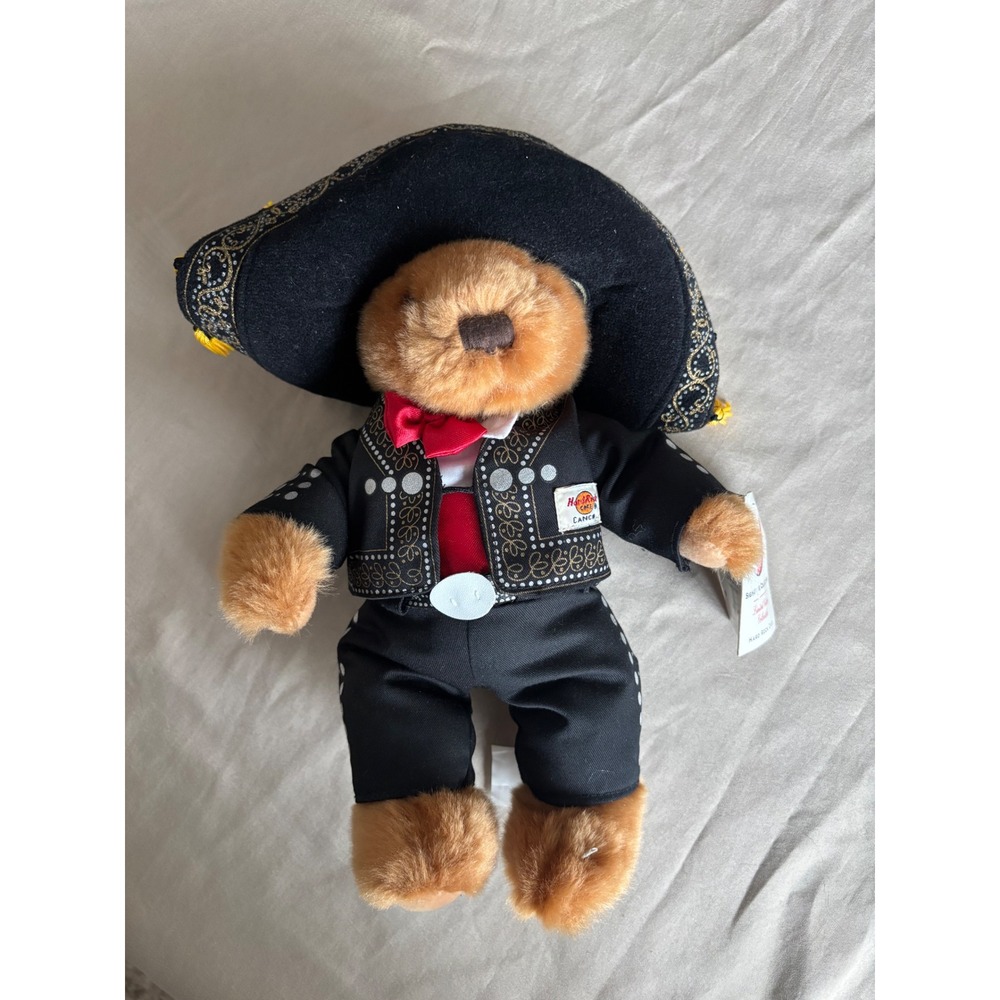 Hard Rock Cafe Cancun Mariachi Bear Signature Collection Limited Edition Plush